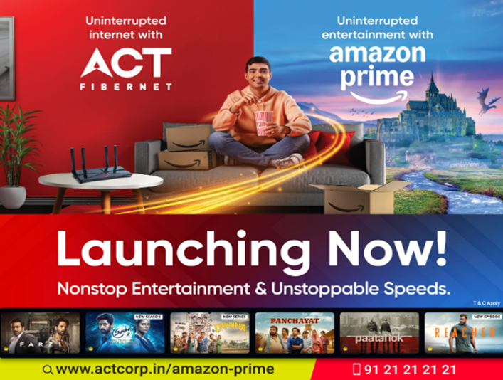 ACT Fibernet Collaborates with Amazon Prime to Offer Prime Lite Benefits to Consumers 