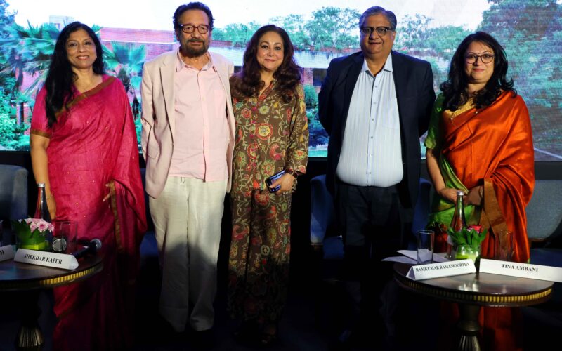 L to R - Dr. Githa Heggde, Shekar Kapur, Tina Ambani, Ramkumar Ramamoorthy, Jaya Deshmukh