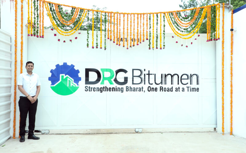 Rahul Garg, CEO & Founder, Moglix at the DRG Bitumen Plant